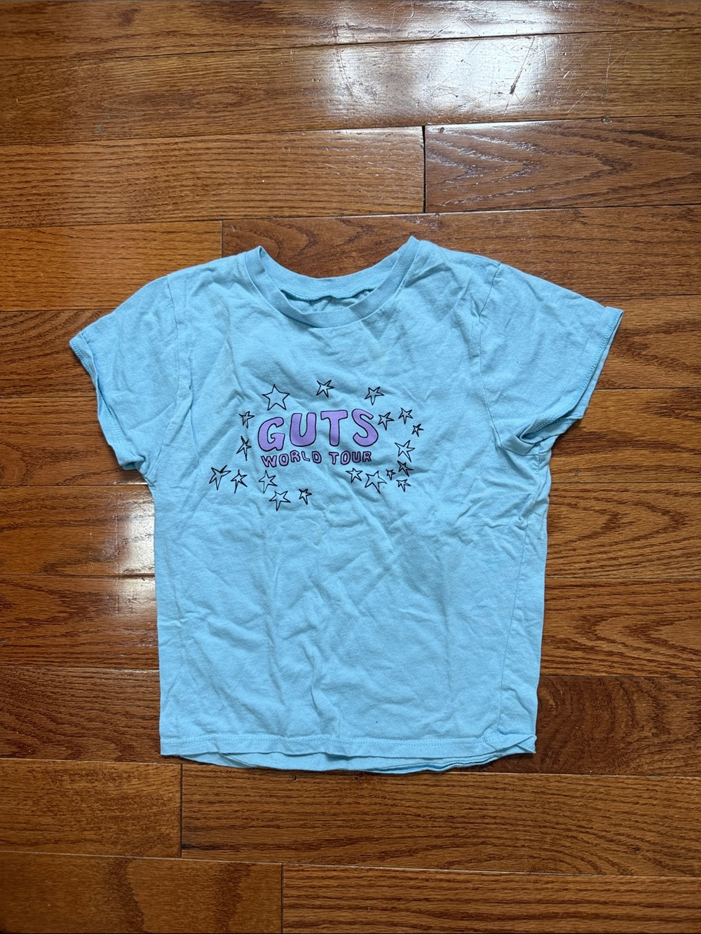 GUTS Light Blue Kids Graphic Tee Olivia Rodrigo